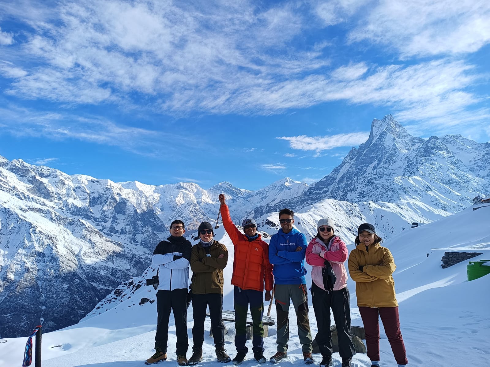 Mardi Himal trek enjoining with guest