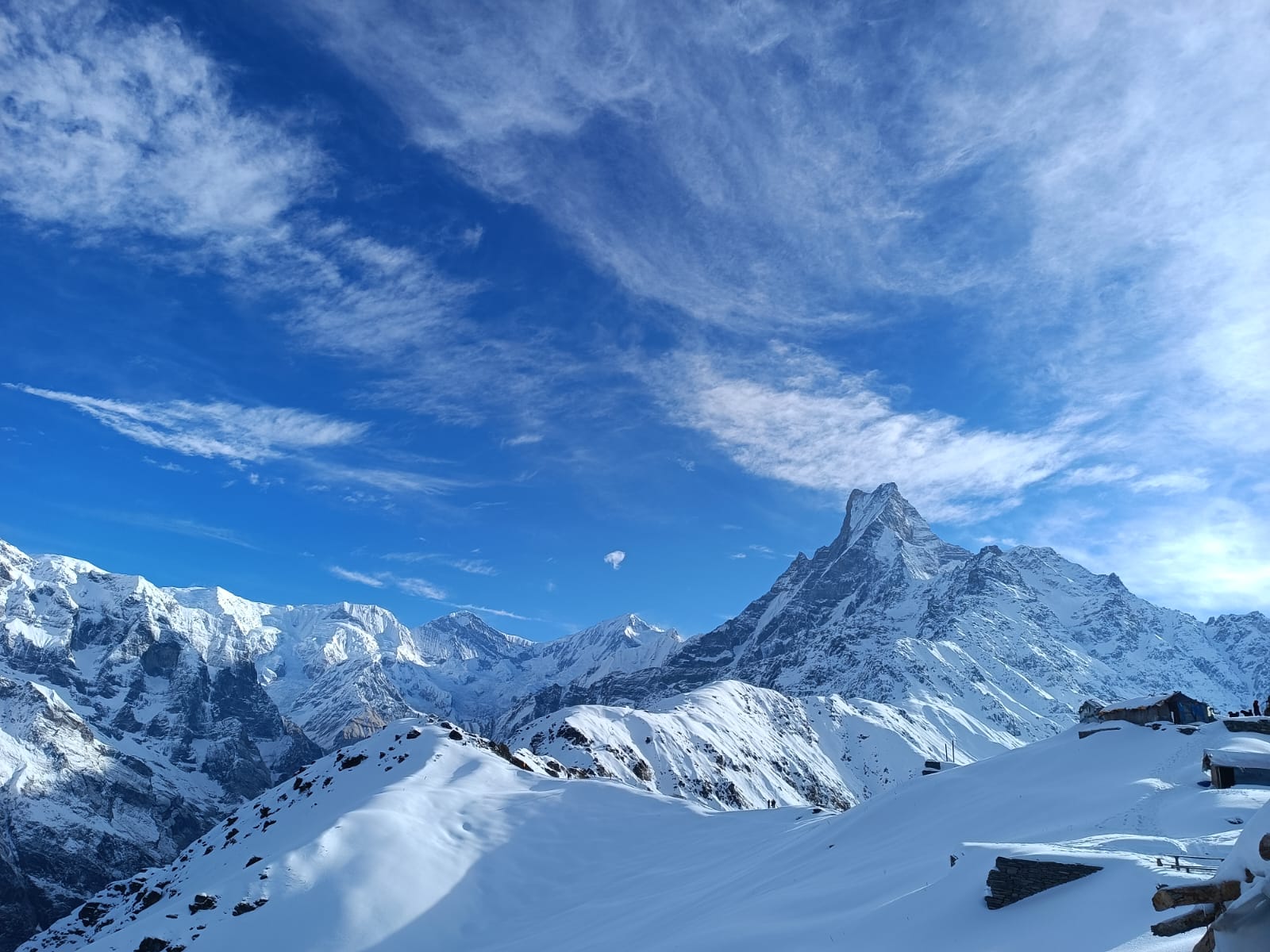 Mardi himal trek backward fish tail view