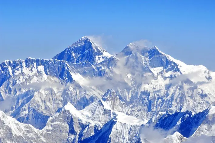 Everest South Face In Nepal Side
