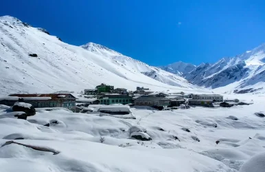 langtang valley trek in winter