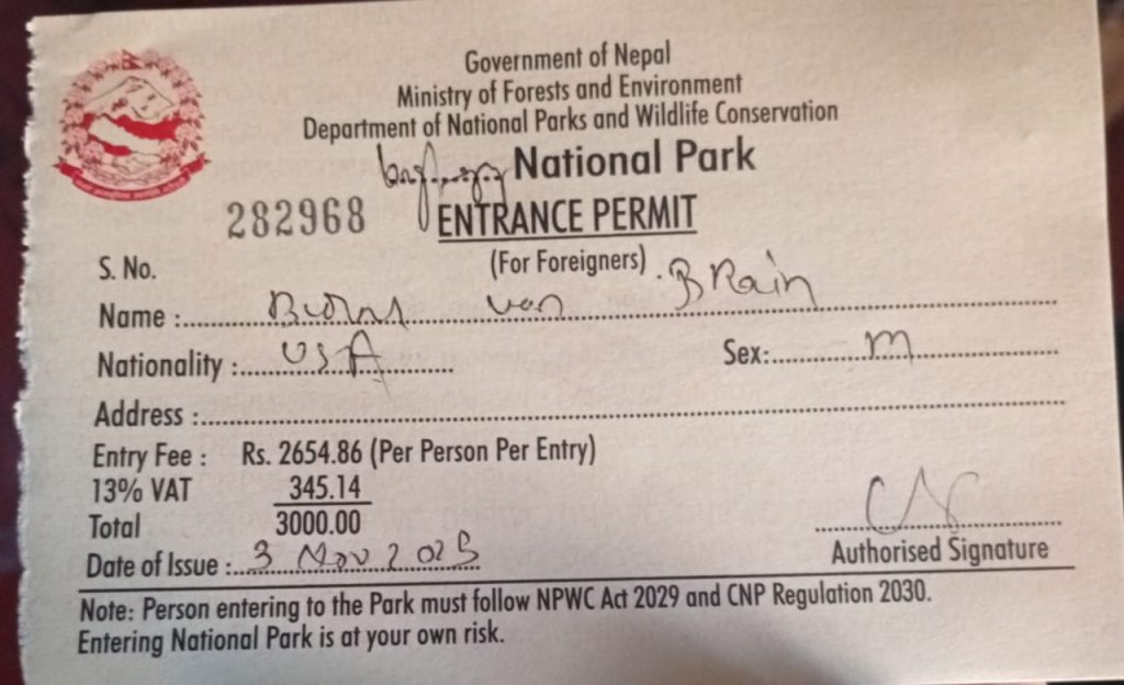 Langtang Trek Permit 1 Langtang National Park permit
Langtang trek permit