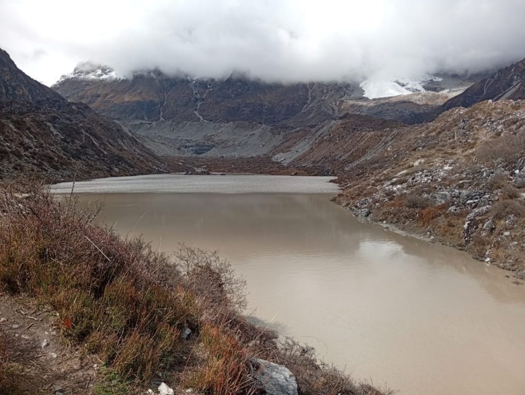 My First Time in Nepal – 9 days Langtang valley trek Experience 5 Lirung Lake during the 9 days langtang valley trek Langtang Lirung Glacier Lake